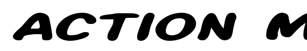 Action Man font preview